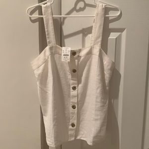 J. Crew Button Front Tank Size small